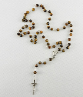 Růženec z přírodního kamene: Tygří oko