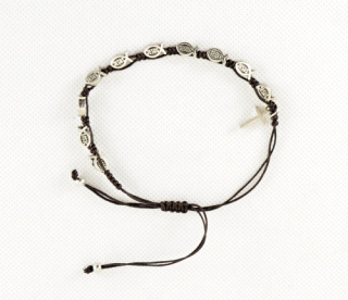 Rybičkový náramek - JESUS - ručně vázaný - Zelená šňůrka