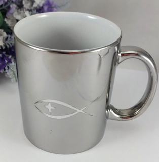 Hrnek pro křesťana - stříbrný