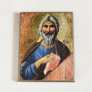 Svatý Ondřej - obraz na dřevě - C cca. 16 x 20 cm