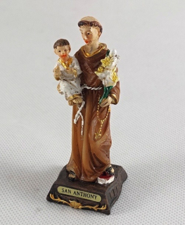 Svatý Antonínek - mini soška 7,5 cm