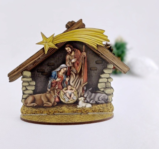 Vánoční výřez na stojánku