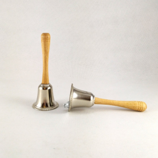 Zvoneček - kovový - Stříbřitý