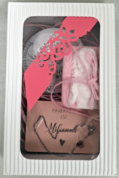 Kápézetka Boží princezny - dárková sada pro dívky (varianta třešňový květ)