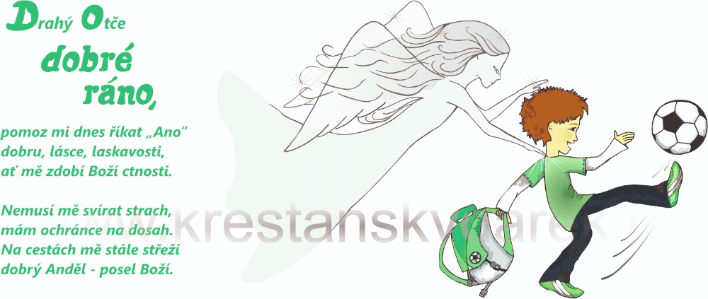 Snídaňový hrneček pro děti - s ranní modlitbičkou - Klukovský "Zelenkavý"