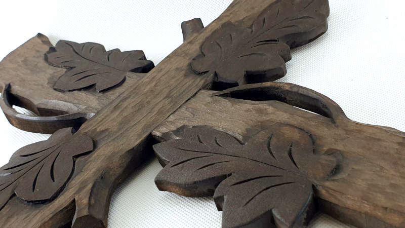 Kříž selský "obrašený" - 70 cm