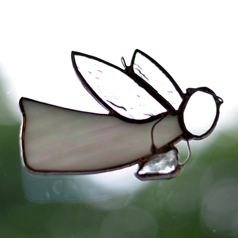 Boží posel s nebeskými dary v dlaních - Růžový s růženínem