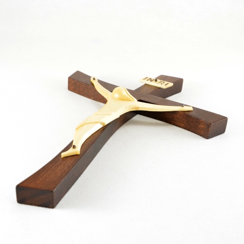 Kříž zvlněný, se siluetou Krista