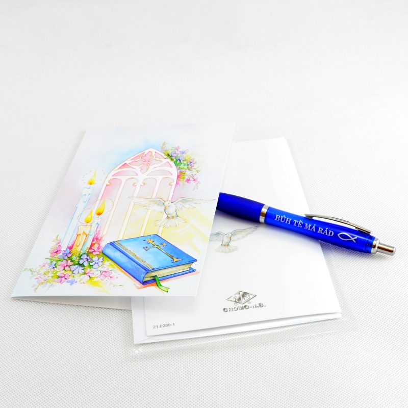 Přání k biřmování, vzor Holubice v chrámu