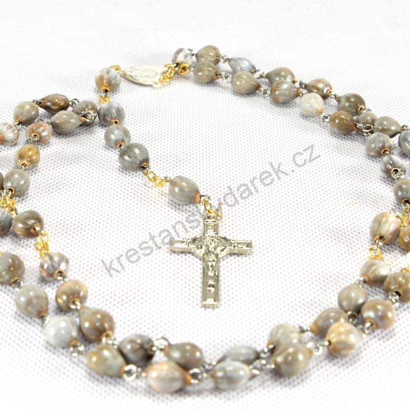 Růženec z pravého klášterního klokočí od sester Dominikánek