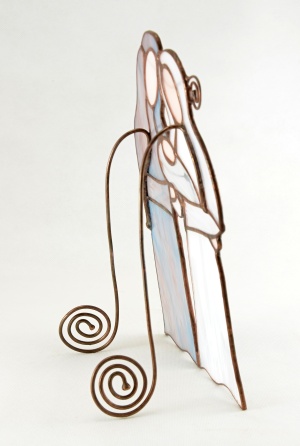 Svatá rodina - umělecká "tiffany vitráž" (samostojná)