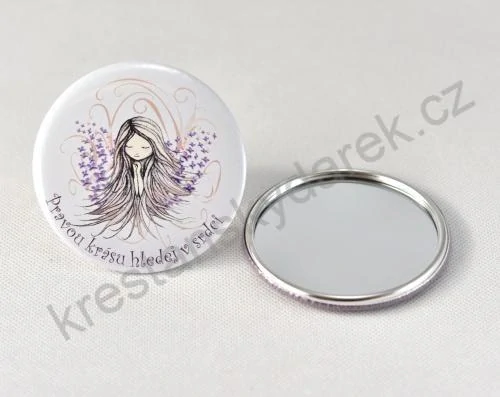 Dárková sada s růžovým vitrážovým andílkem