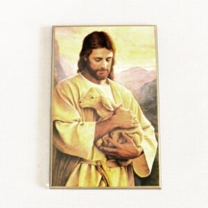 Kristus dobrý pastýř – obraz na dřevě
