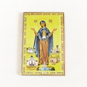 Panna Maria z Nazareta: ochránkyně Evropy – ikona na dřevě