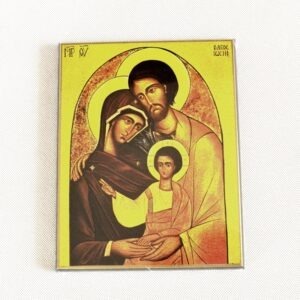 Svatá rodina – ikona na dřevě