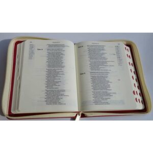 Bible na zip – větší – vínově červené desky
