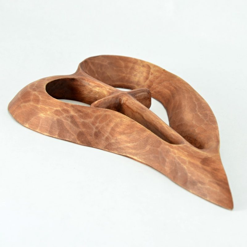 Kříž v srdci (16 cm) - rozjímavá dřevořezba - Image 2