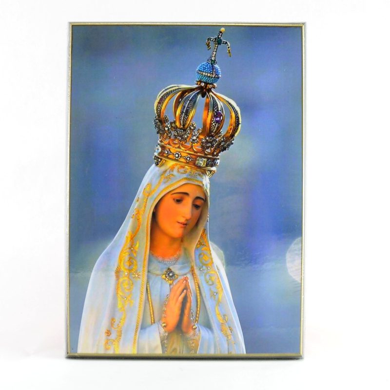 Panna Maria z Fatimy - obraz na dřevě