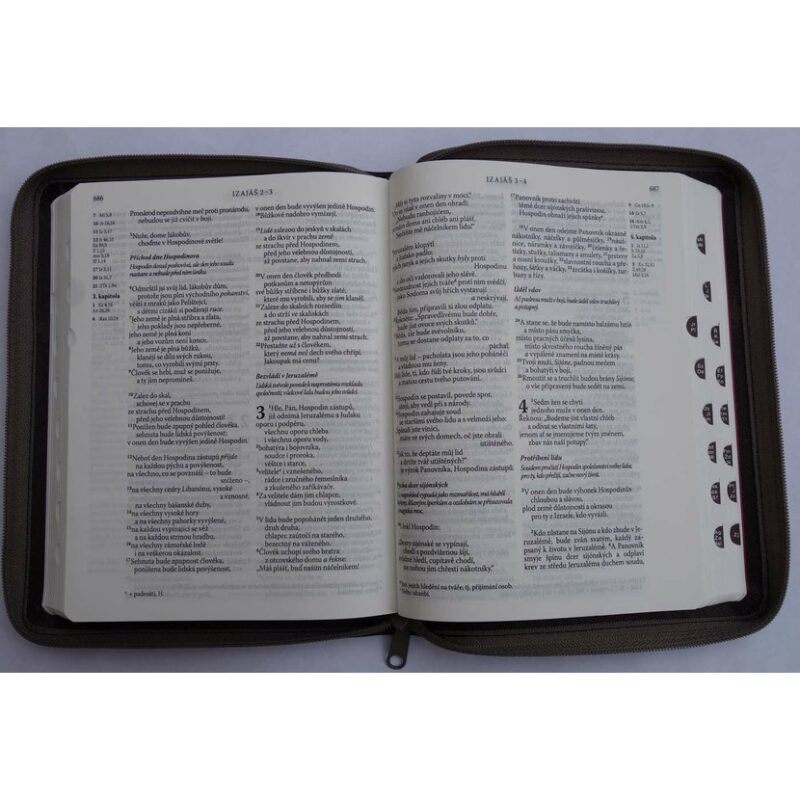 Bible na zip - větší - ocelově šedé desky - Image 3