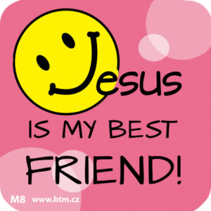 Veselá magnetka “Ježíš je můj nejlepší kamarád”
