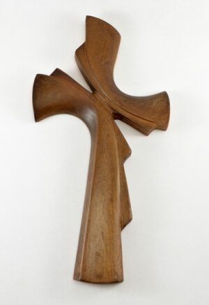 Kříž obloukový z dubového dřeva – 27 cm