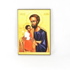 Svatý Josef s dítětem Ježíšem – obraz na dřevě
