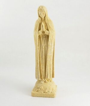 Soška Panny Marie – lepený pískovec žlutý (22 cm)