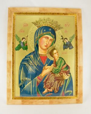 Dárkový obraz rámovaný, zasklený – “Ikona Panna Maria ustavičné pomoci”