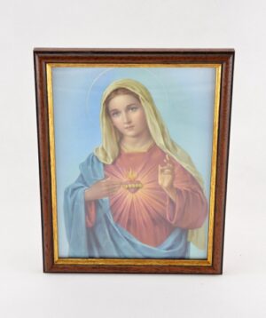 Srdce Mariino – obrázek zasklený, v rámečku