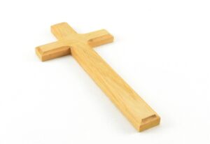 Jednoduchý křížek přírodní – 19,5 cm (lze použít jako základ k dotvoření)