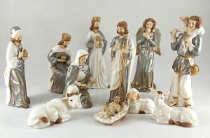 Betlémská sada figurek – porcelánová, 12 dílná
